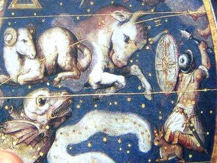 Звездное небо. Роспись виллы Фарнеза, Фрагмент с Тельцом.