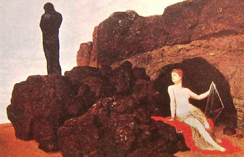 Одиссей и Калипсо. Картина А. Беклина. 1882. Базель. Художественный музей