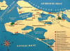 Схема расположения вулканов Таманского полуострова. Анапа   и наша база - ЛОК остались за южным обрезом карты, поскольку они расположены на берегу Черного моря немного южнее поселка у аэропорта Витязево. 