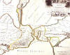 Старинная карта Керченского пролива с объектами Одиссеи Гомера