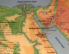 изическая карта Египта
