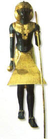 царский двойник «Ка» изображается в головном уборе без короны, то есть без символов власти в загробном мире