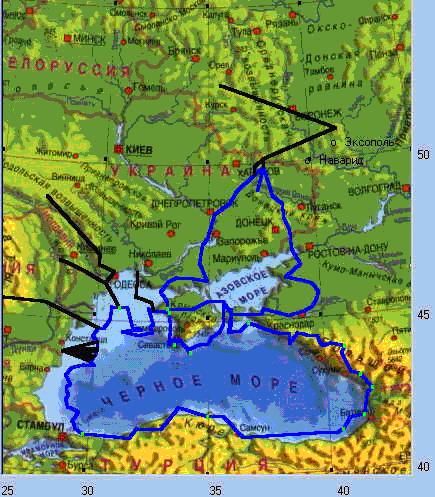 Карта Птолемея. (Птолемей, Клавдий Птолемей). Локализация Европейская иАзиатская Сарматия (бывшая Скифия)