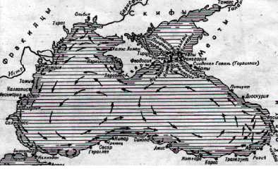 Карта морских течений Понта
