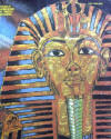 Золотая маска древнеегипетского фараона Тутанхамона